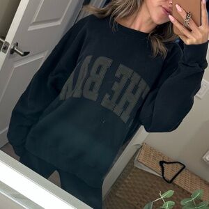 Black The Bar varsity sweatshirt